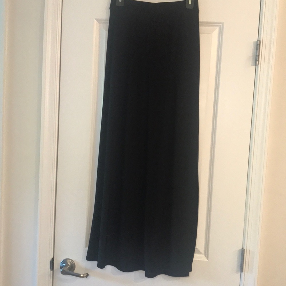 🦋 Black mini skirt with maxi wrap and slit